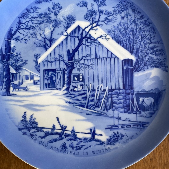 Currier & Ives 4 Collector Plates - winter ❄️ - Picture 3 of 6